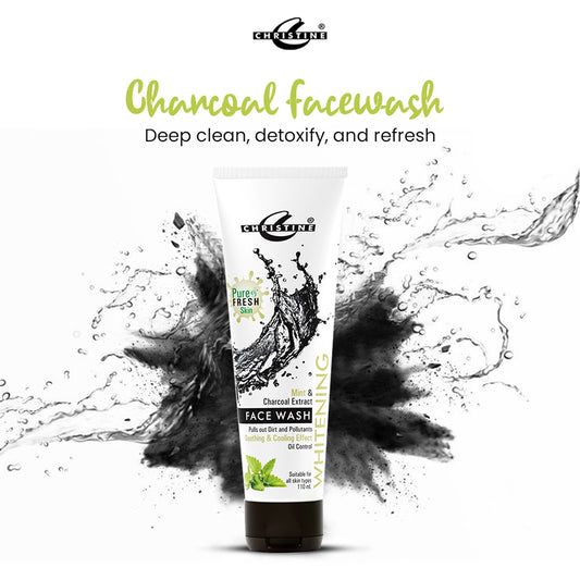 Mint and Charcoal Face Wash