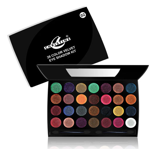 Velvet Eye Shadow Palette-28 Colors