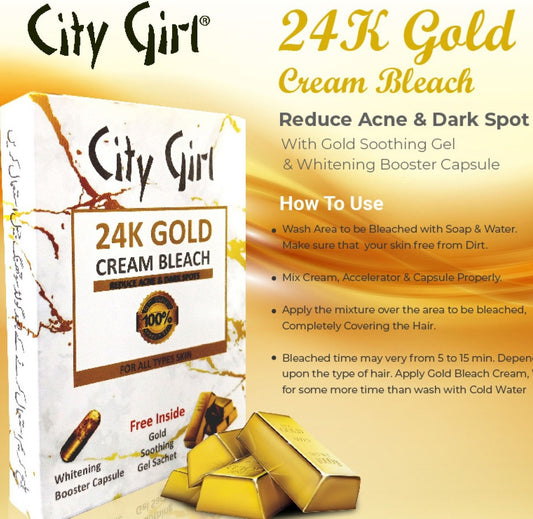 24K Gold +Collagen Bleach