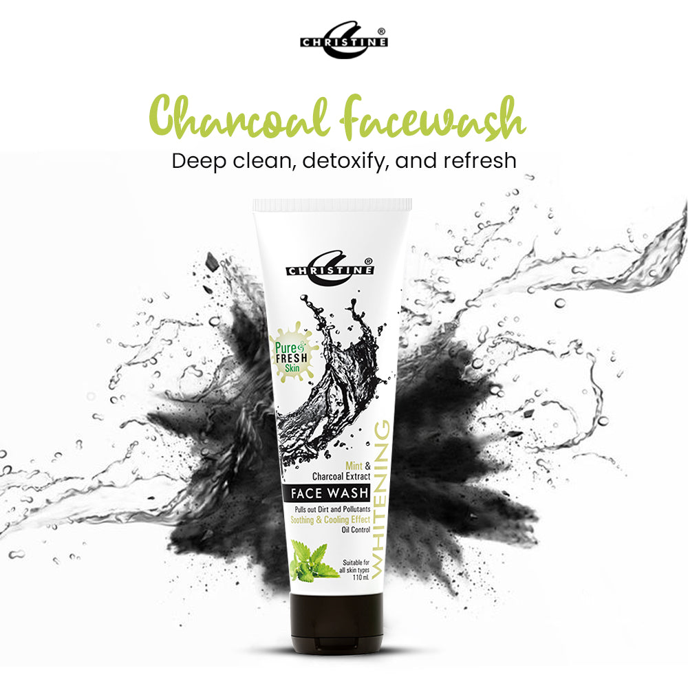 Mint and Charcoal Face Wash