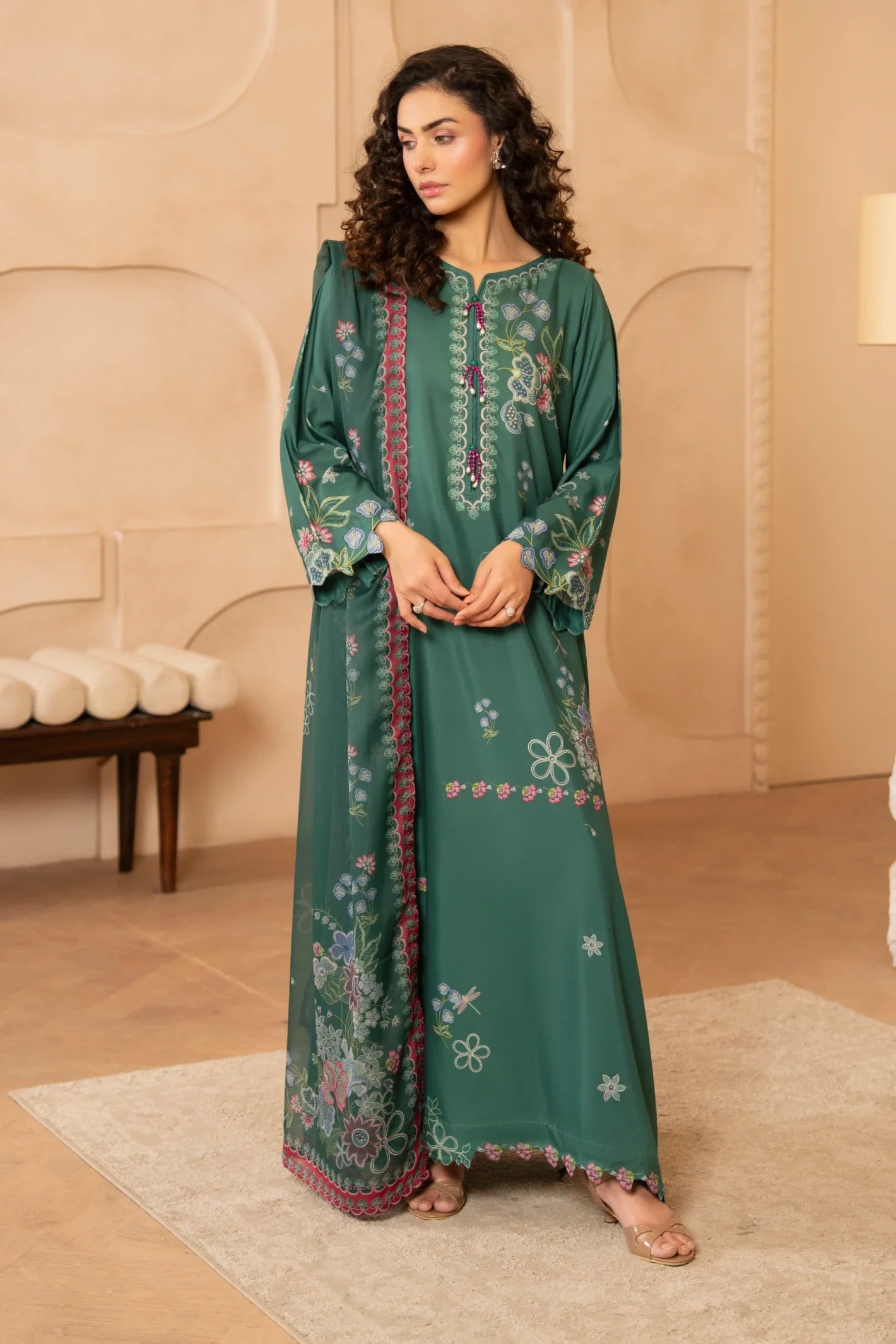 Emerald Green Dupatta