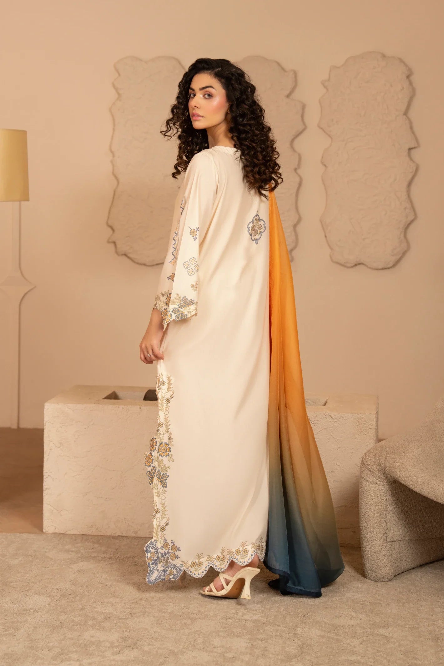 Ivory Grace Dupatta