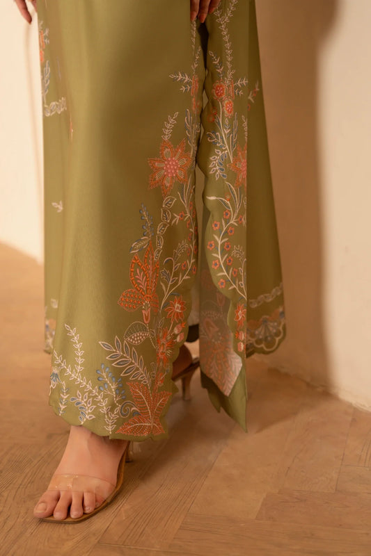 Olive Blossom Trouser
